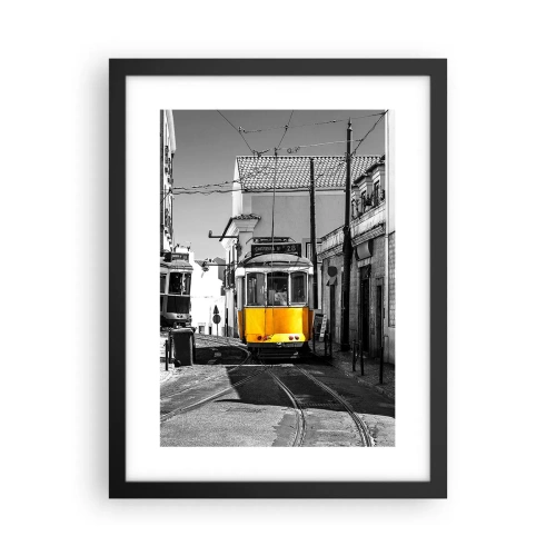 Plakat i sort ramme - Lissabons ånd - 30x40 cm