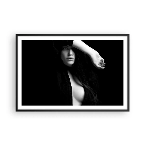 Plakat i sort ramme - Forførelsens skole - 91x61 cm