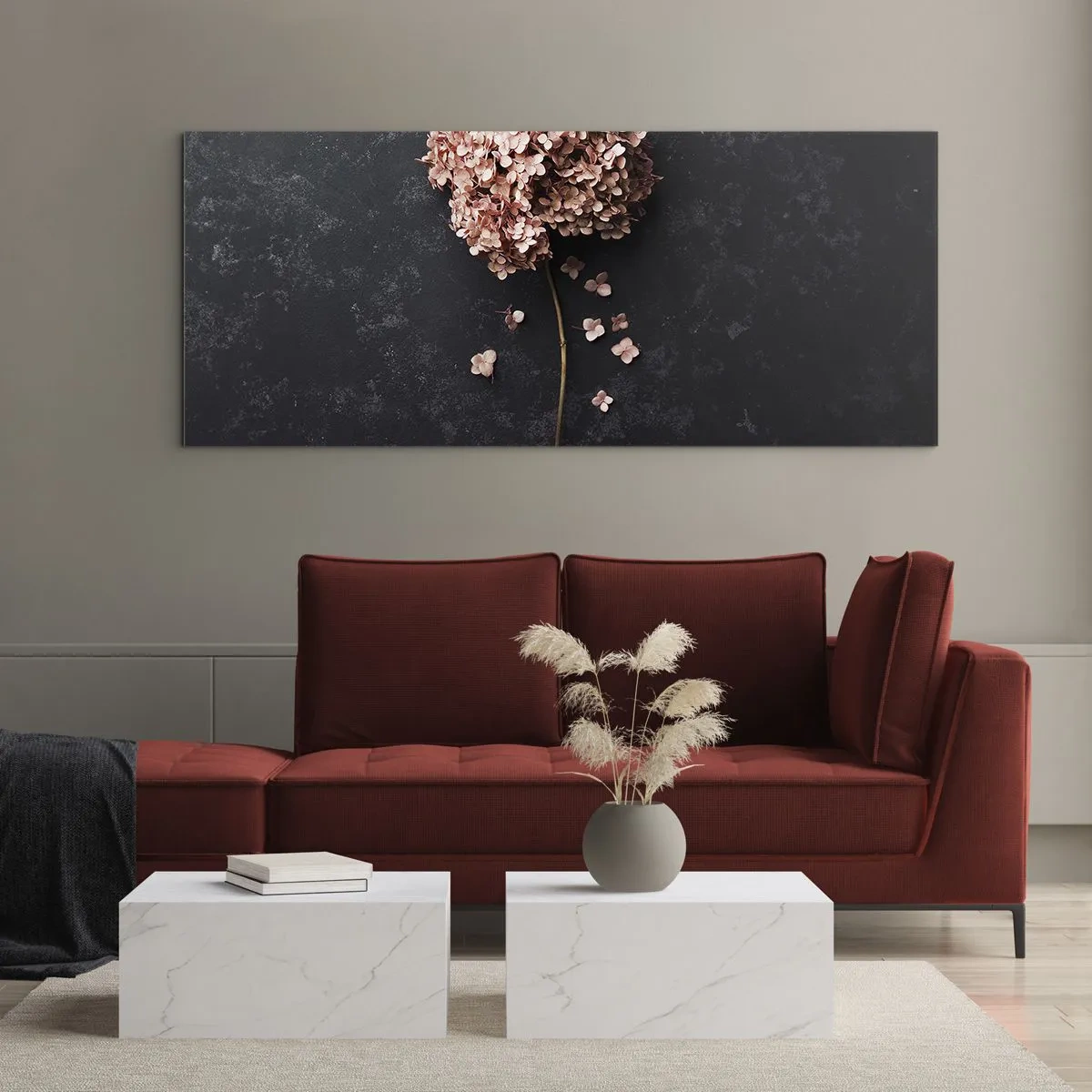 Billede på glas - Et virkelig romantisk tegn - 160x50 cm