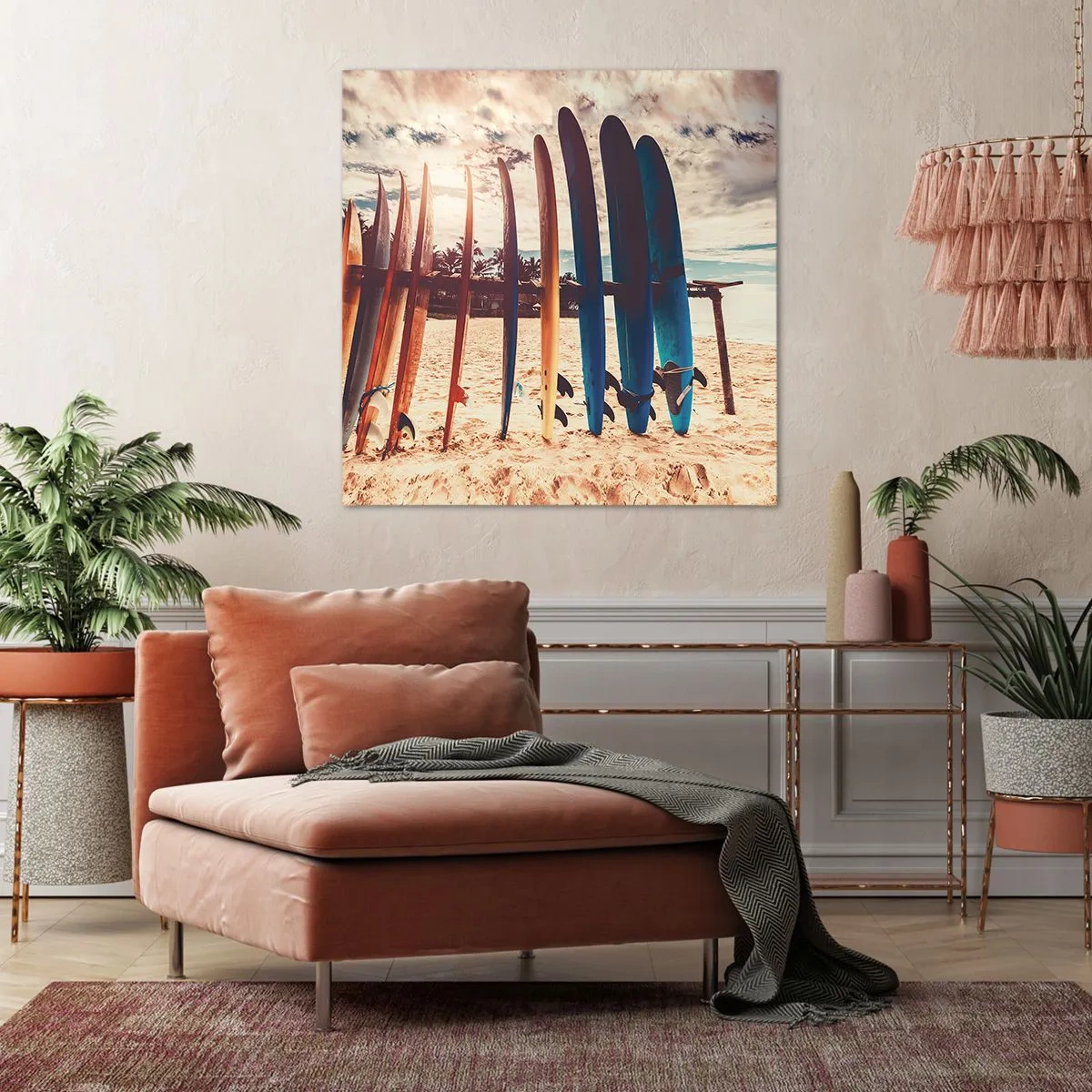 Lærredstryk - Billede på lærred - Godnat, indtil i morgen - 50x50 cm