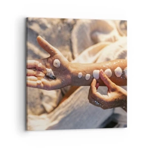 Lærredstryk - Billede på lærred - Skønhed inden for rækkevidde - 70x70 cm