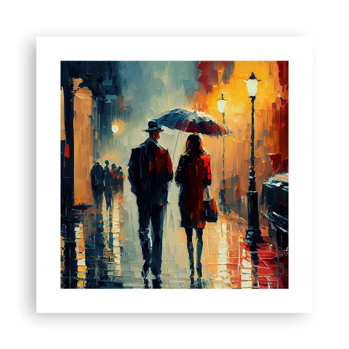 Plakat - Urban kærlighedshistorie - 40x40 cm