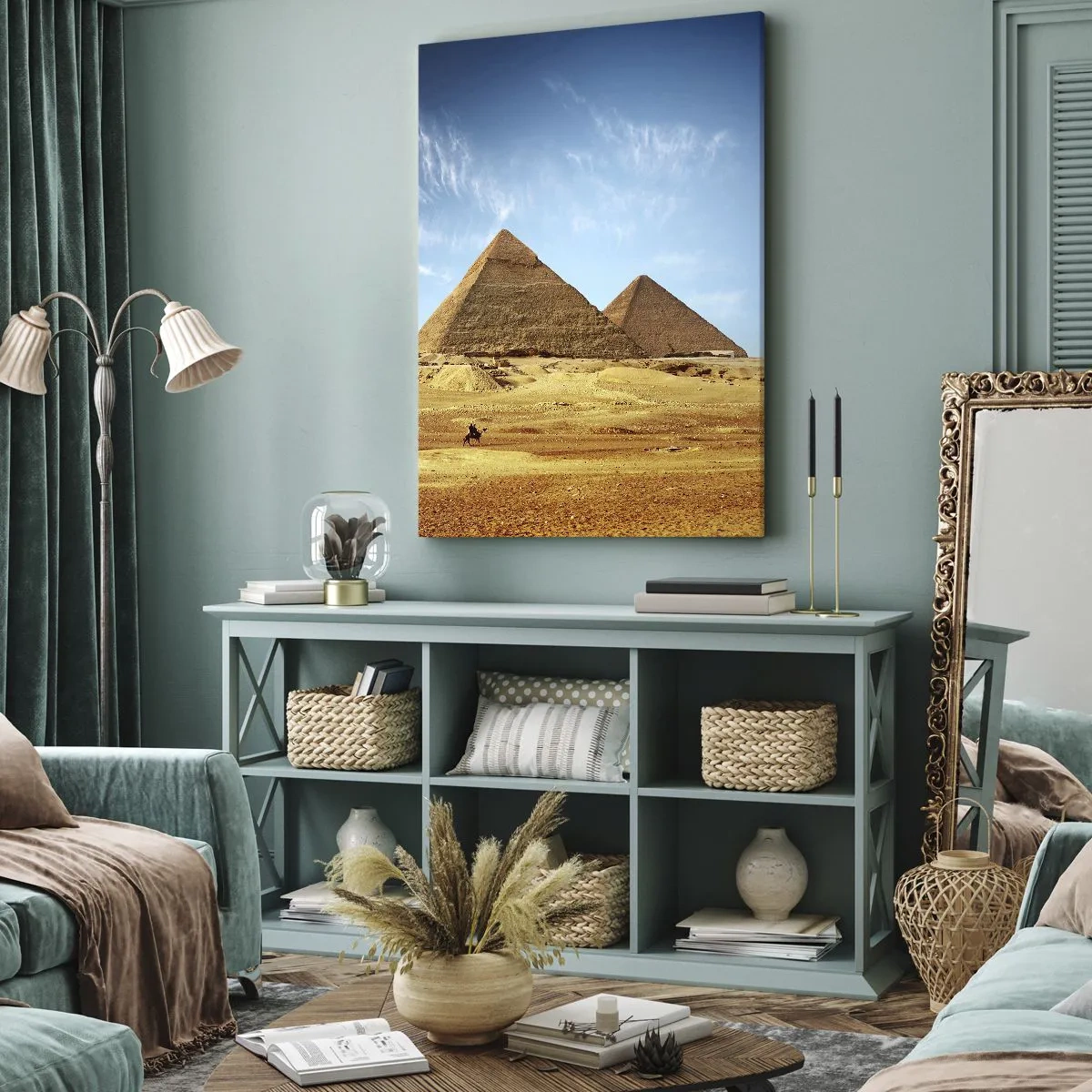 Lærredstryk - Billede på lærred - 40 århundreder ser på jer - 50x70 cm