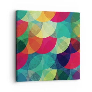Lærredstryk - Billede på lærred - Ind i regnbuens opstigning - 30x30 cm