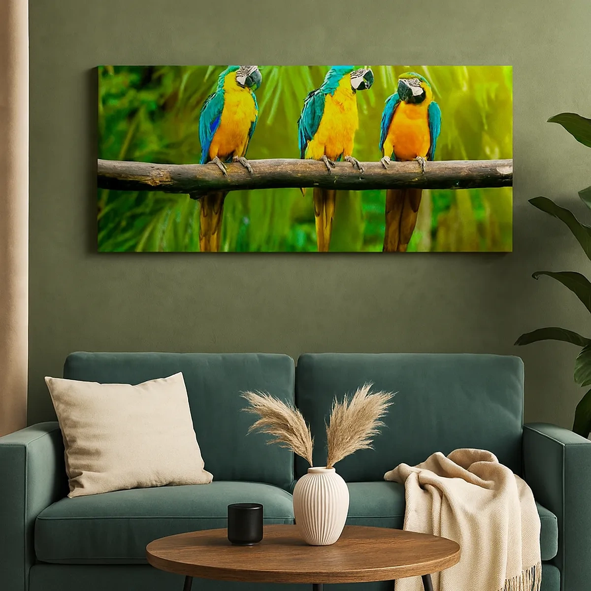 Lærredstryk - Billede på lærred - Og har du hørt, at hun...? - 30x30 cm