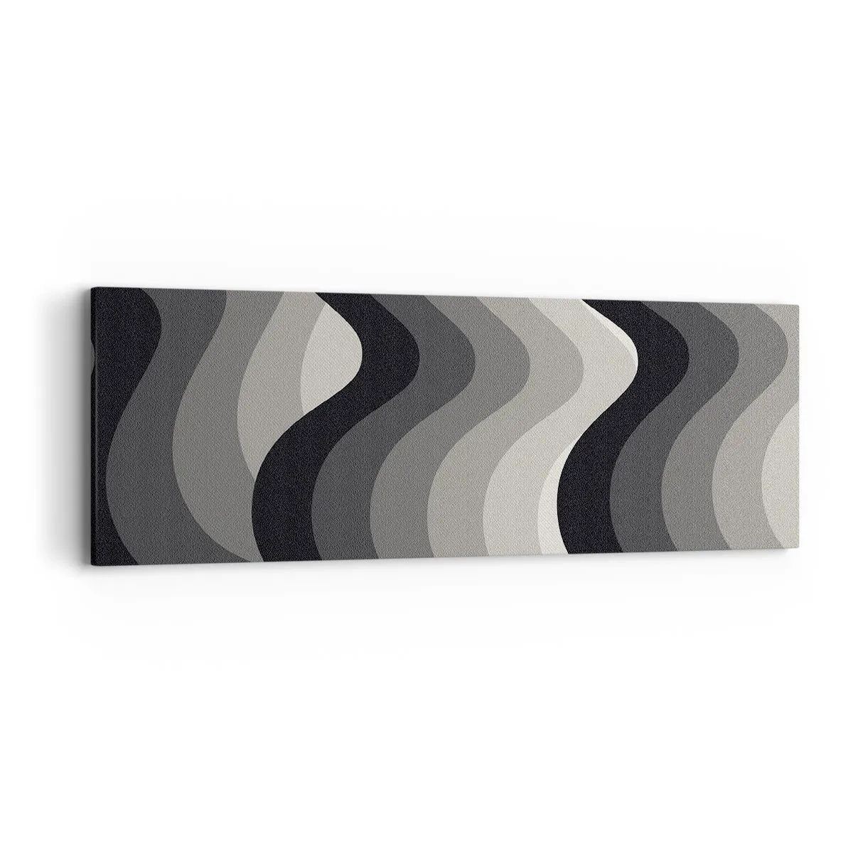 Lærredstryk - Billede på lærred - Bølge efter bølge - 90x30 cm
