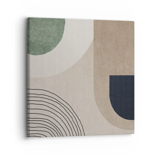 Lærredstryk - Billede på lærred - Blidheden i en oval - 30x30 cm