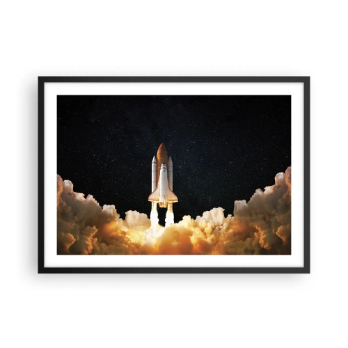 Plakat i sort ramme - Ad astra! - 70x50 cm