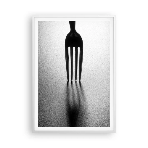 Plakat i hvid ramme - Lys og skygge - 70x100 cm