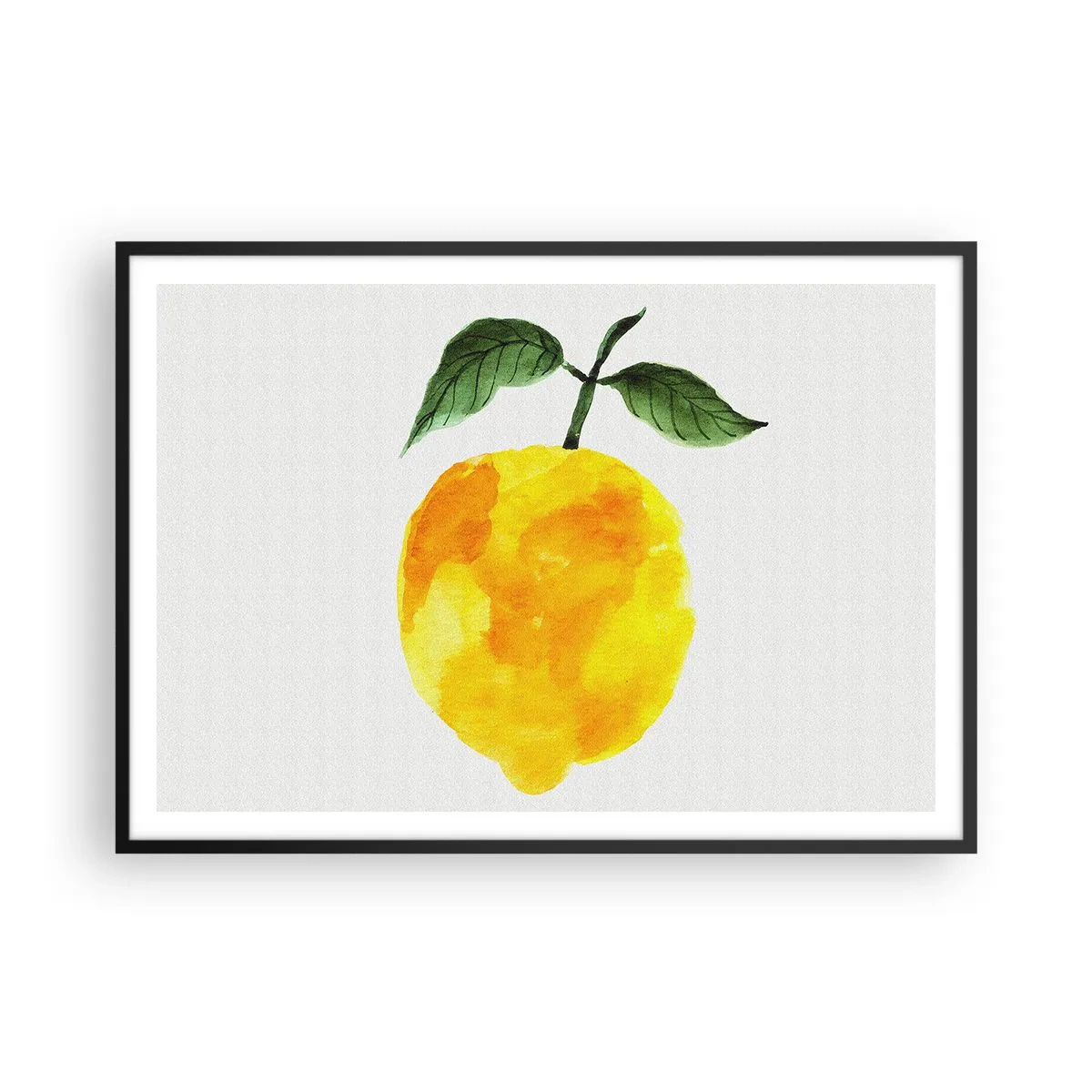 Plakat i sort ramme - Hvordan man kender smagen af solen - 100x70 cm