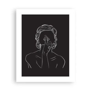 Plakat - Skønhed blomstrer i stilhed - 40x50 cm