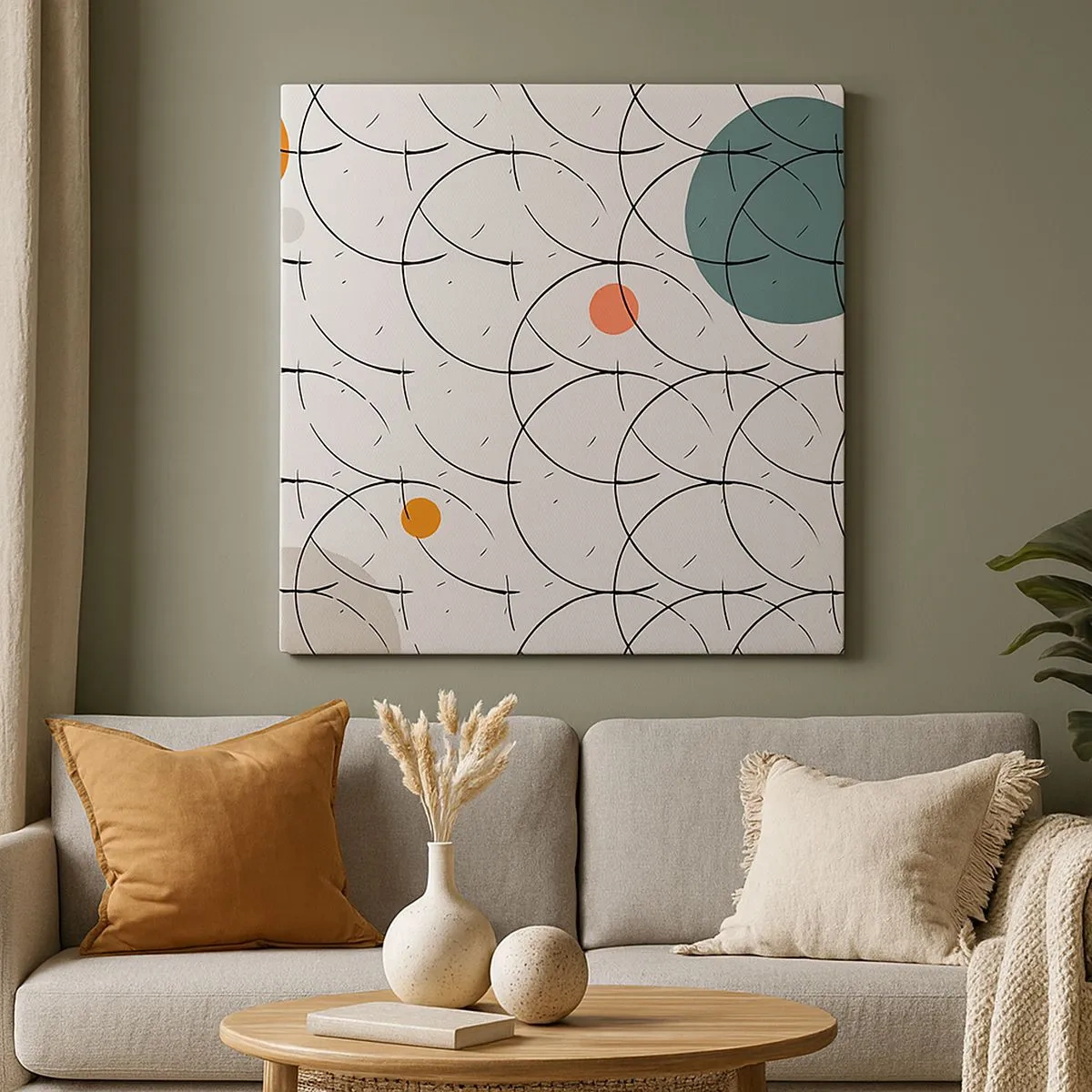 Lærredstryk - Billede på lærred - I popkunstens ånd - 30x30 cm