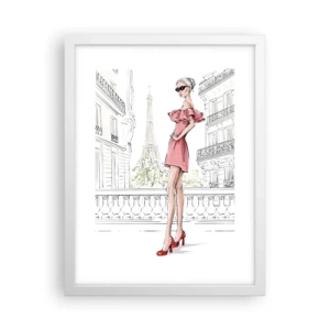 Plakat i hvid ramme - Modens kunst - 30x40 cm