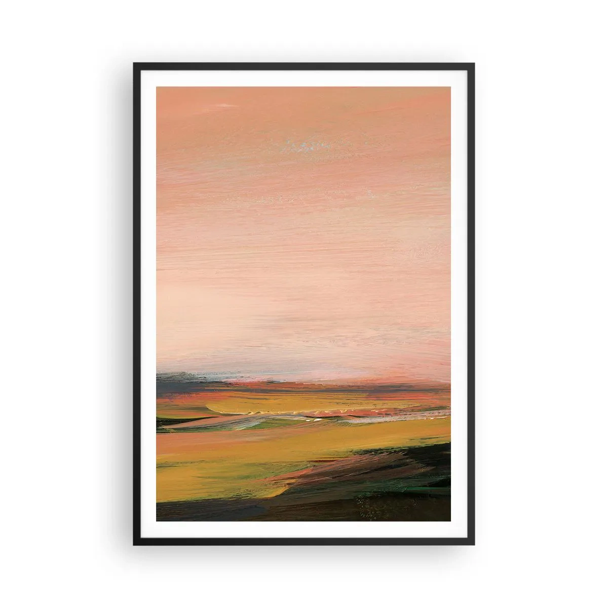 Plakat i sort ramme - I lyserøde toner - 70x100 cm