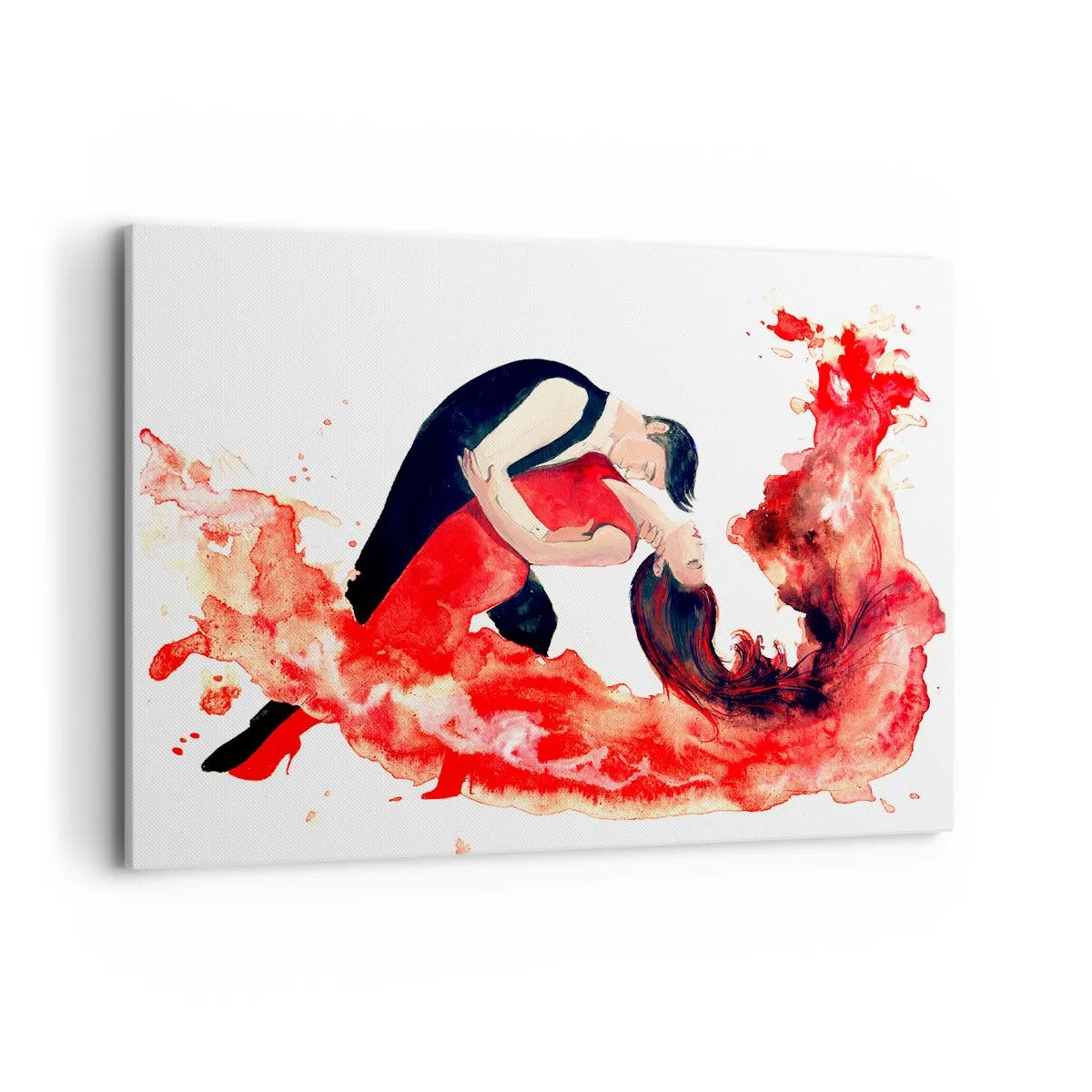Lærredstryk - Billede på lærred - Tango - en sensuel bølge - 100x70 cm