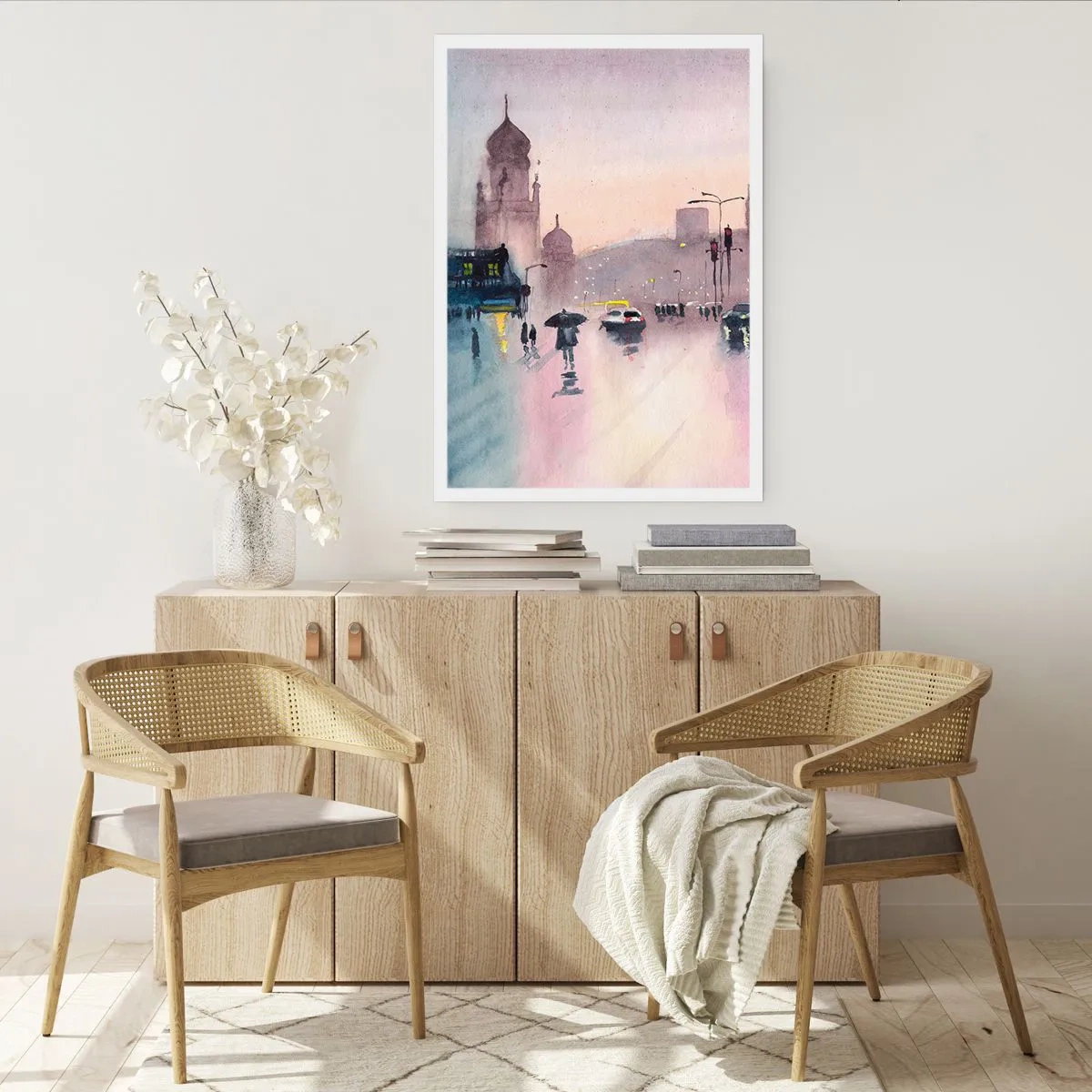 Plakat - I en regnfuld tåge - 40x50 cm
