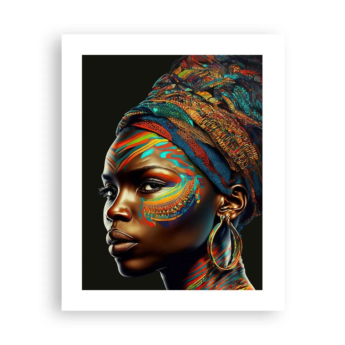 Plakat - Afrikansk dronning - 40x50 cm