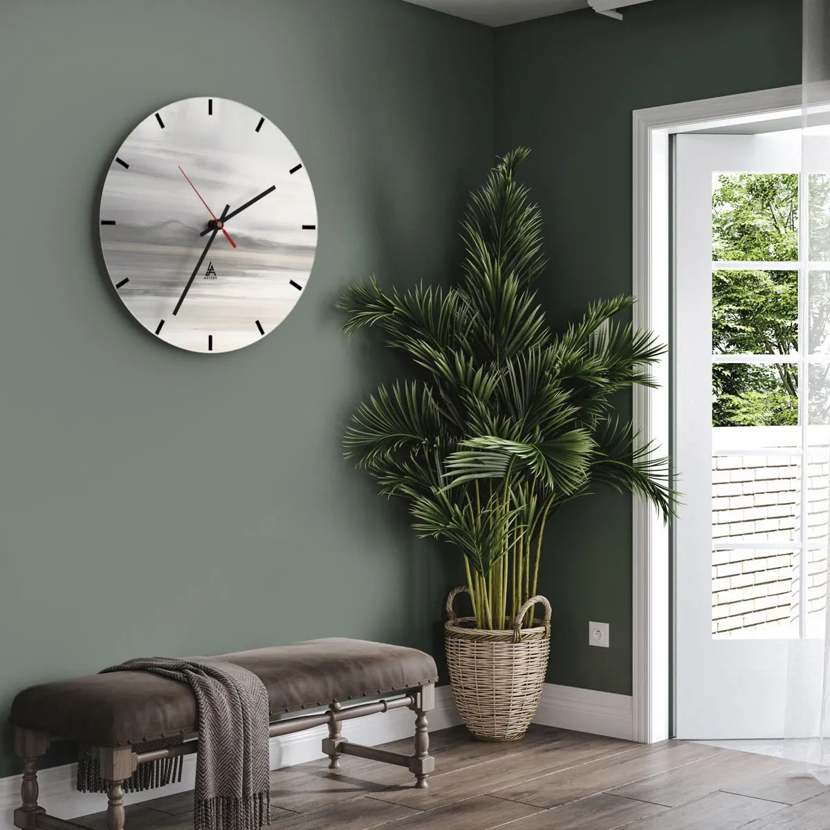 Vægur, Uret - En tankevækkende afstand - 40x40 cm