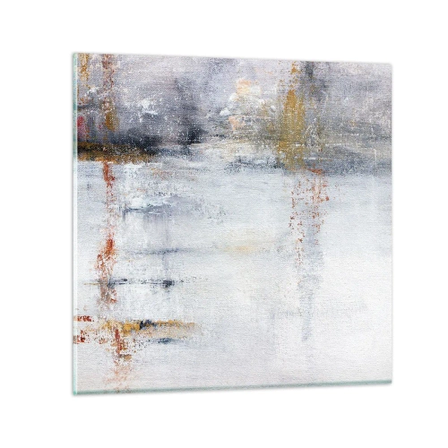 Billede på glas - Bag lufttæppet - 50x50 cm