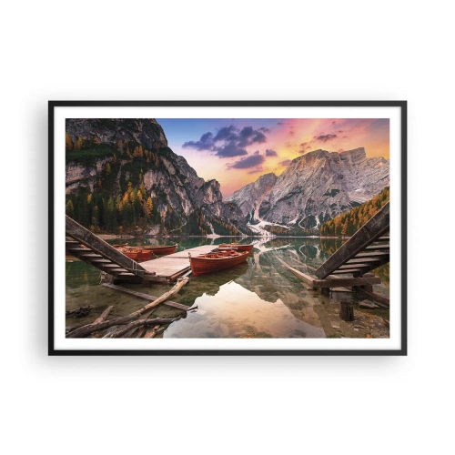 Plakat i sort ramme - Dagens løfte - 100x70 cm