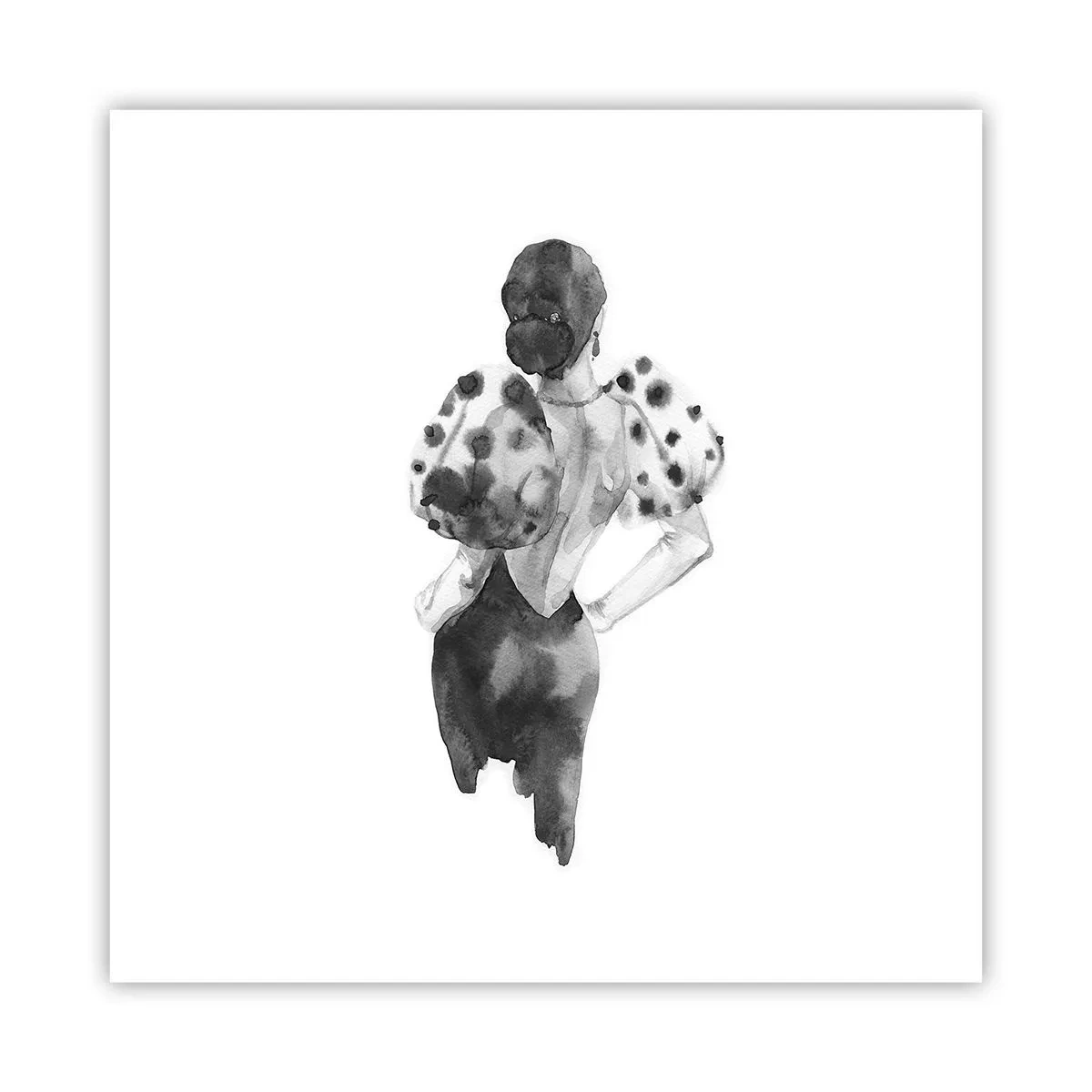 Plakat - Den gik lige forbi - 40x40 cm