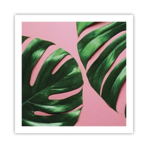 Plakat - Grønt rendez-vous - 60x60 cm