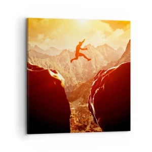 Lærredstryk - Billede på lærred - Overskridelse af grænser - 70x70 cm