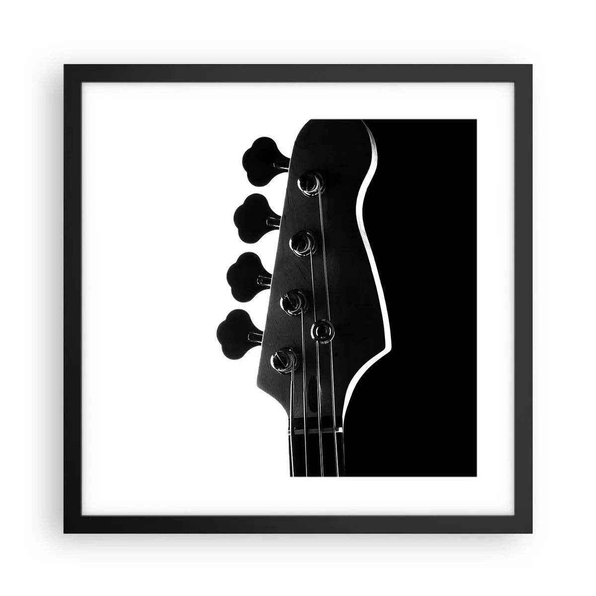 Plakat i sort ramme - Stilhed i klipper - 40x40 cm