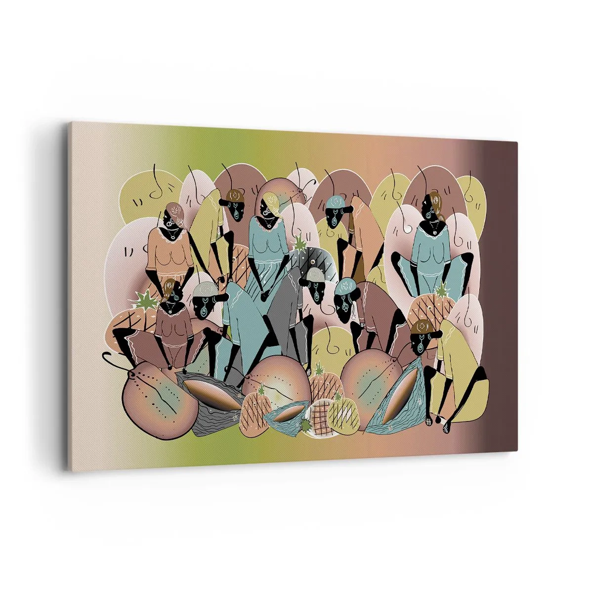 Lærredstryk - Billede på lærred - Den store fejring er på vej - 120x80 cm