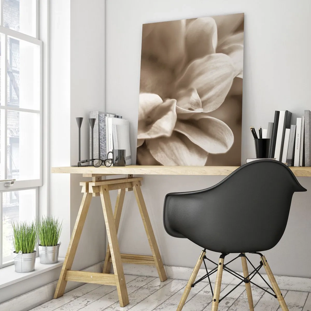 Billede på glas - Blid som et smil - 50x70 cm