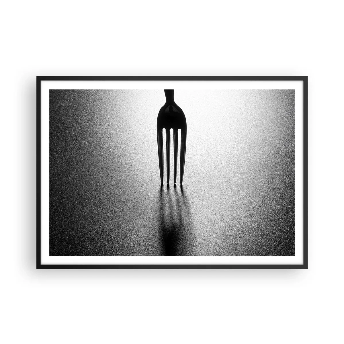 Plakat i sort ramme - Lys og skygge - 100x70 cm