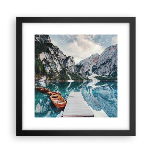 Plakat i sort ramme - Vi vil vise dig skønheden - 30x30 cm