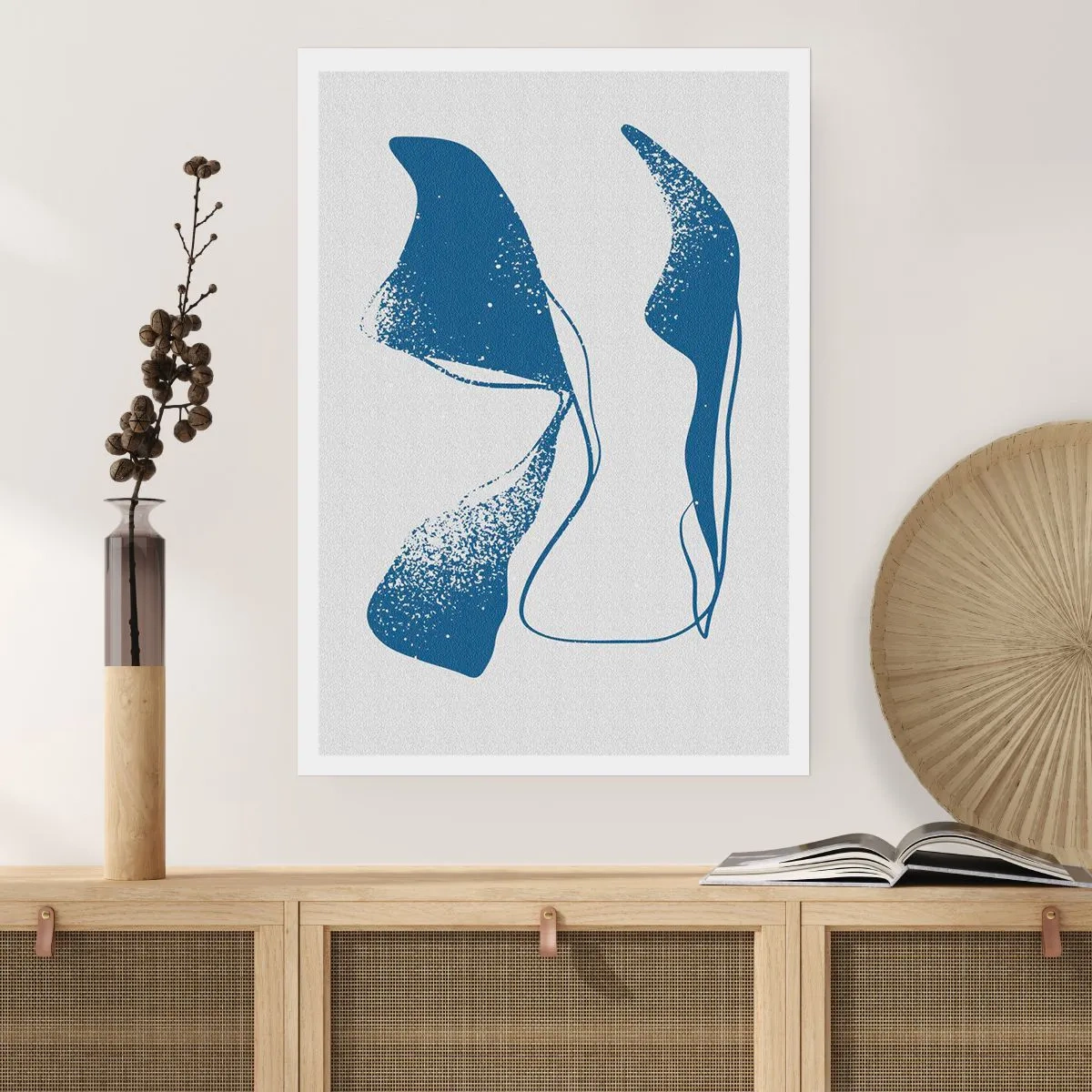 Plakat - Bevinget abstraktion - 40x50 cm