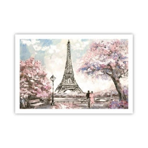 Plakat - April gåtur rundt i Paris - 91x61 cm