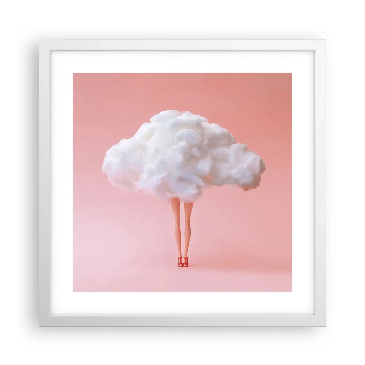 Plakat i hvid ramme - Et sødt løfte - 40x40 cm