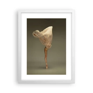 Plakat i hvid ramme - Den er ved at flyve - 30x40 cm