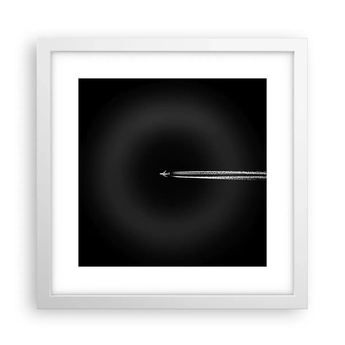 Plakat i hvid ramme - Ind i en anden dimension - 30x30 cm