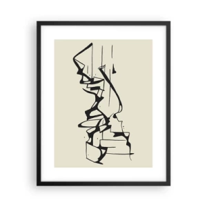 Plakat i sort ramme - Måske et landskab - 40x50 cm