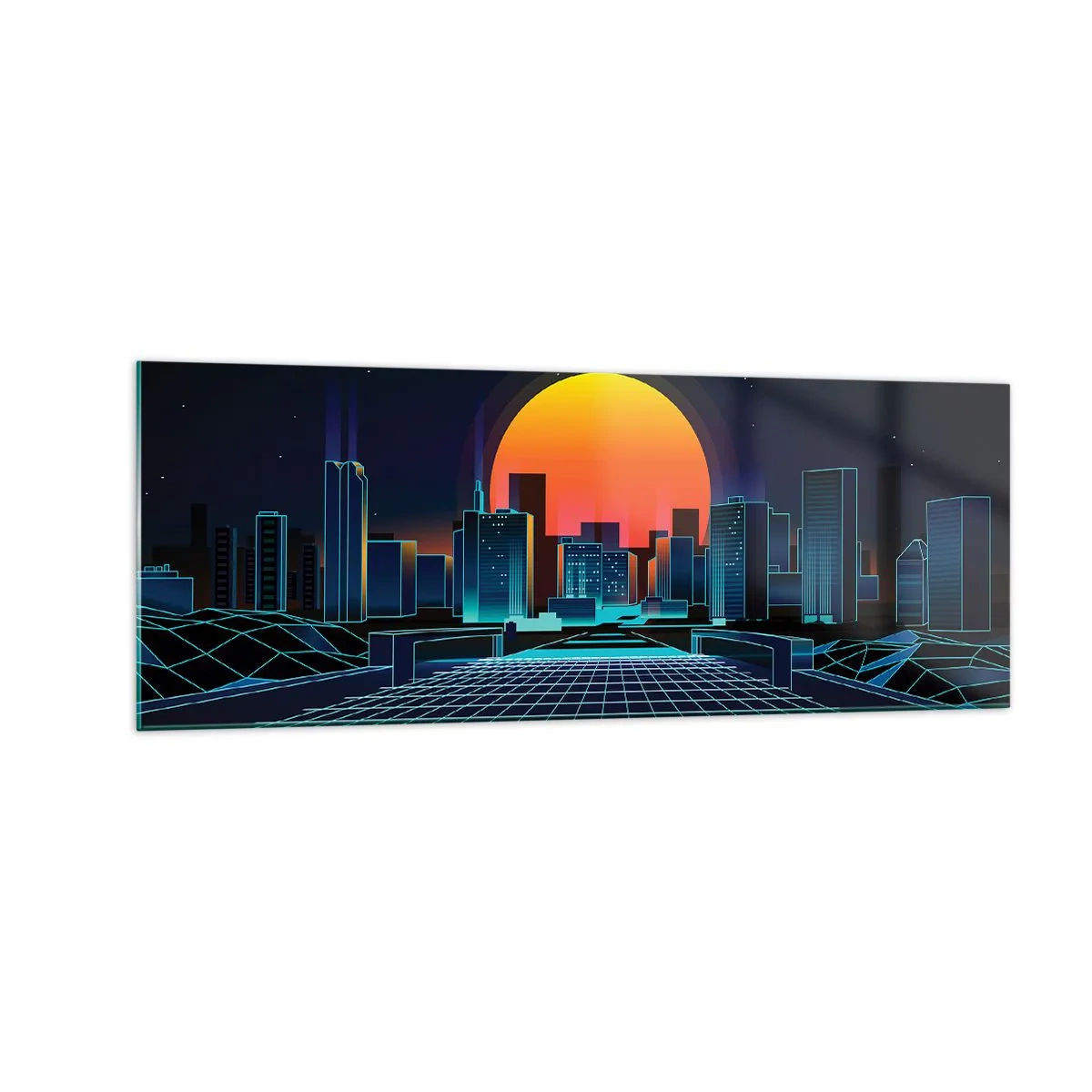 Billede på glas - Vil du stadig gerne komme til den ægte vare? - 140x50 cm