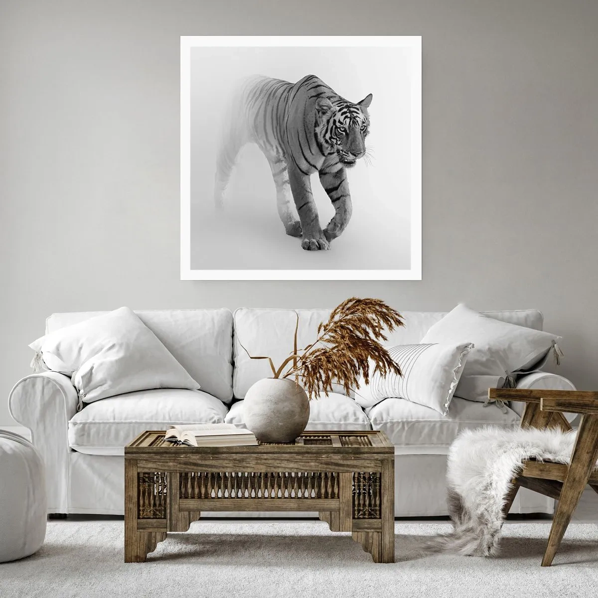 Plakat - Krybende i tågen - 60x60 cm