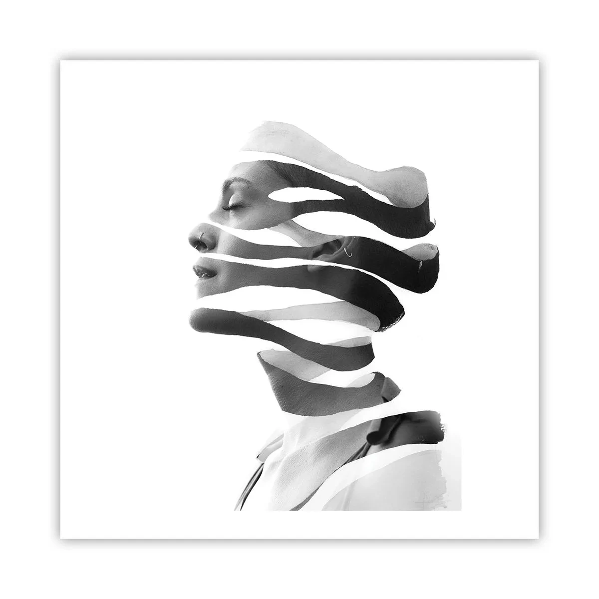 Plakat - Et surrealistisk portræt - 60x60 cm