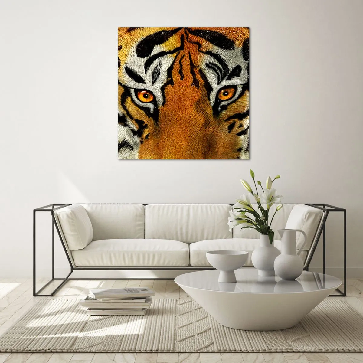 Billede på glas - Truende og smuk - 70x70 cm