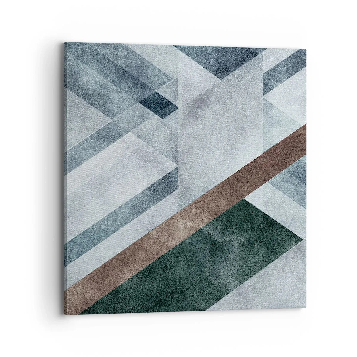 Lærredstryk - Billede på lærred - Sofistikeret elegance i geometri - 70x70 cm