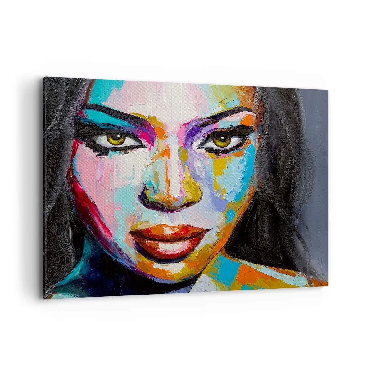 Lærredstryk - Billede på lærred - Du kan ikke tage dine øjne fra - 100x70 cm