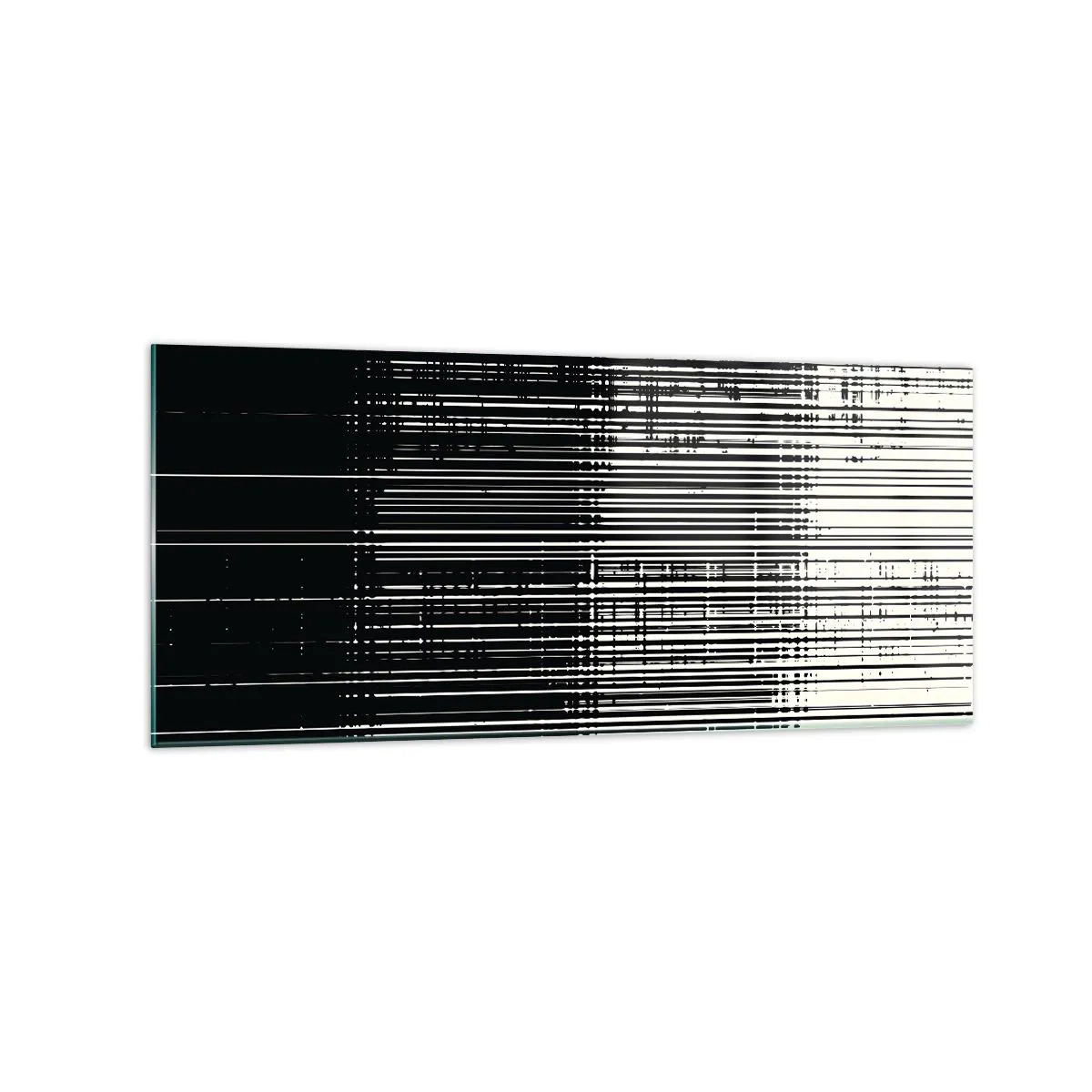 Billede på glas - Bølger og vibrationer - 120x50 cm