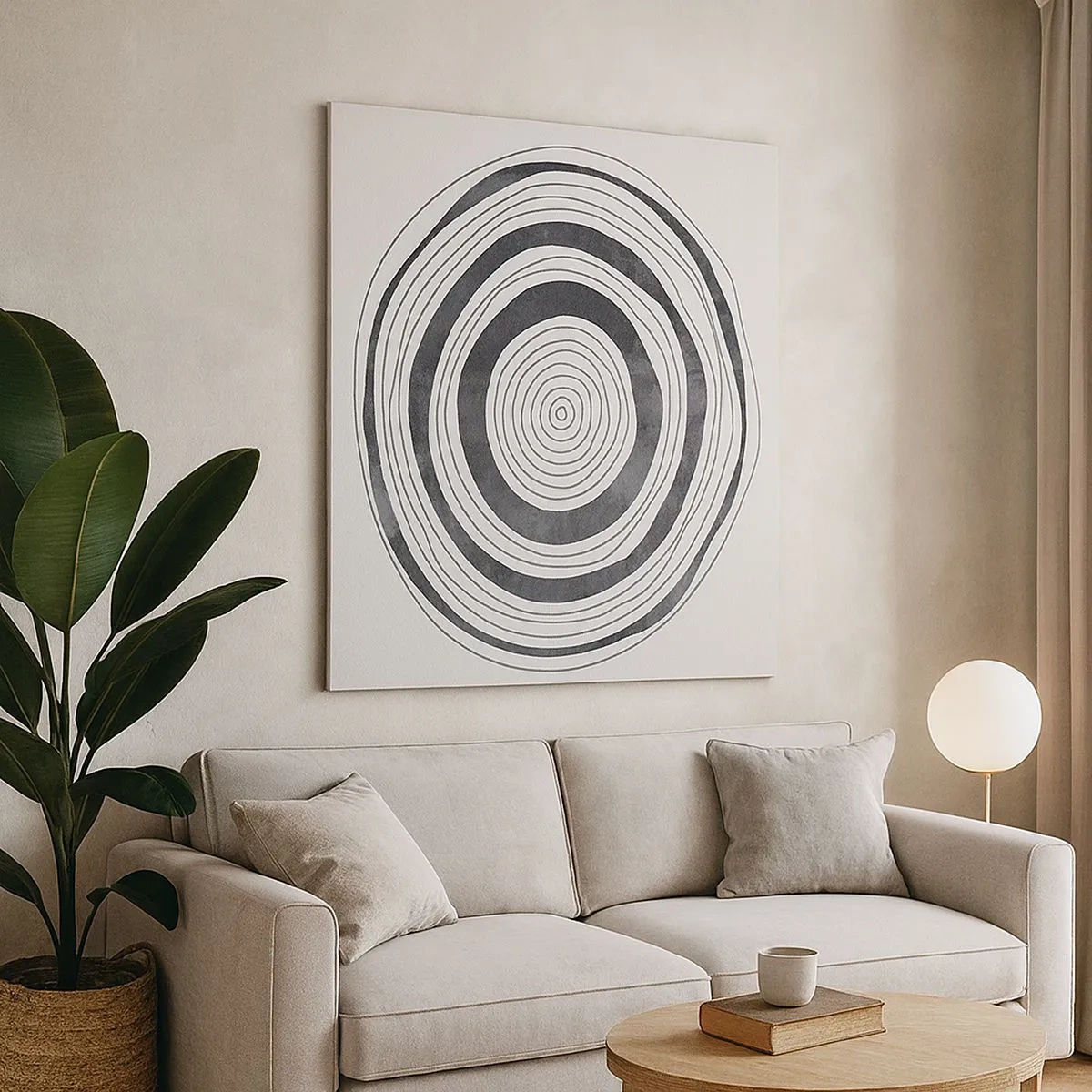 Lærredstryk - Billede på lærred - Det vigtige er det, der er imellem - 30x30 cm