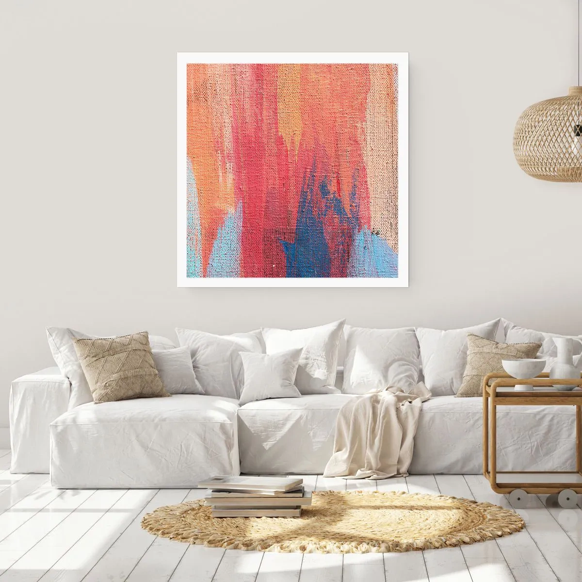 Plakat - Lad en regnbue flyde - 40x40 cm