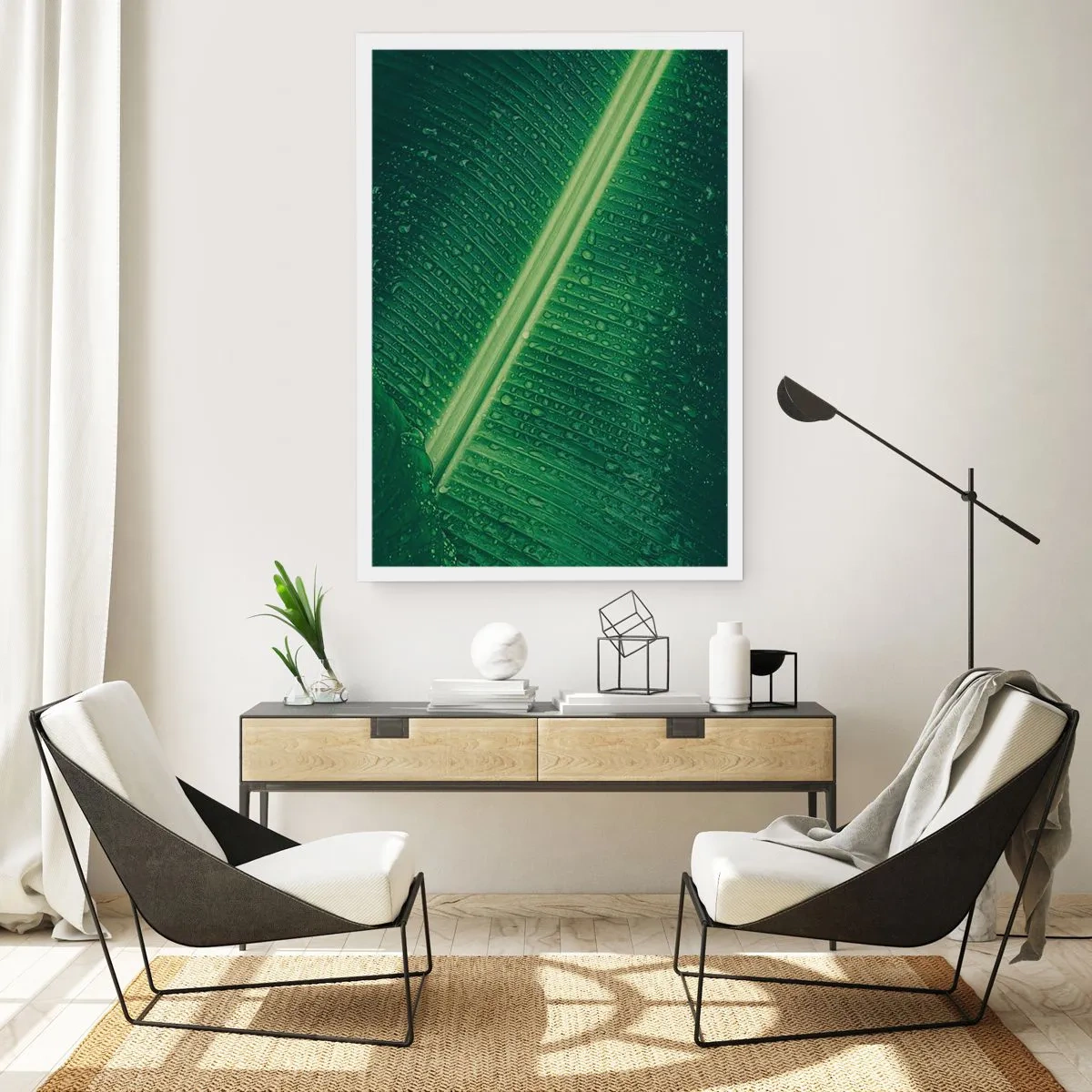 Plakat - Grøn struktur - 30x40 cm