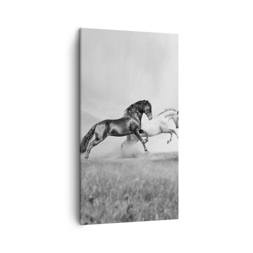 Lærredstryk - Billede på lærred - Engle og dæmoner - 45x80 cm