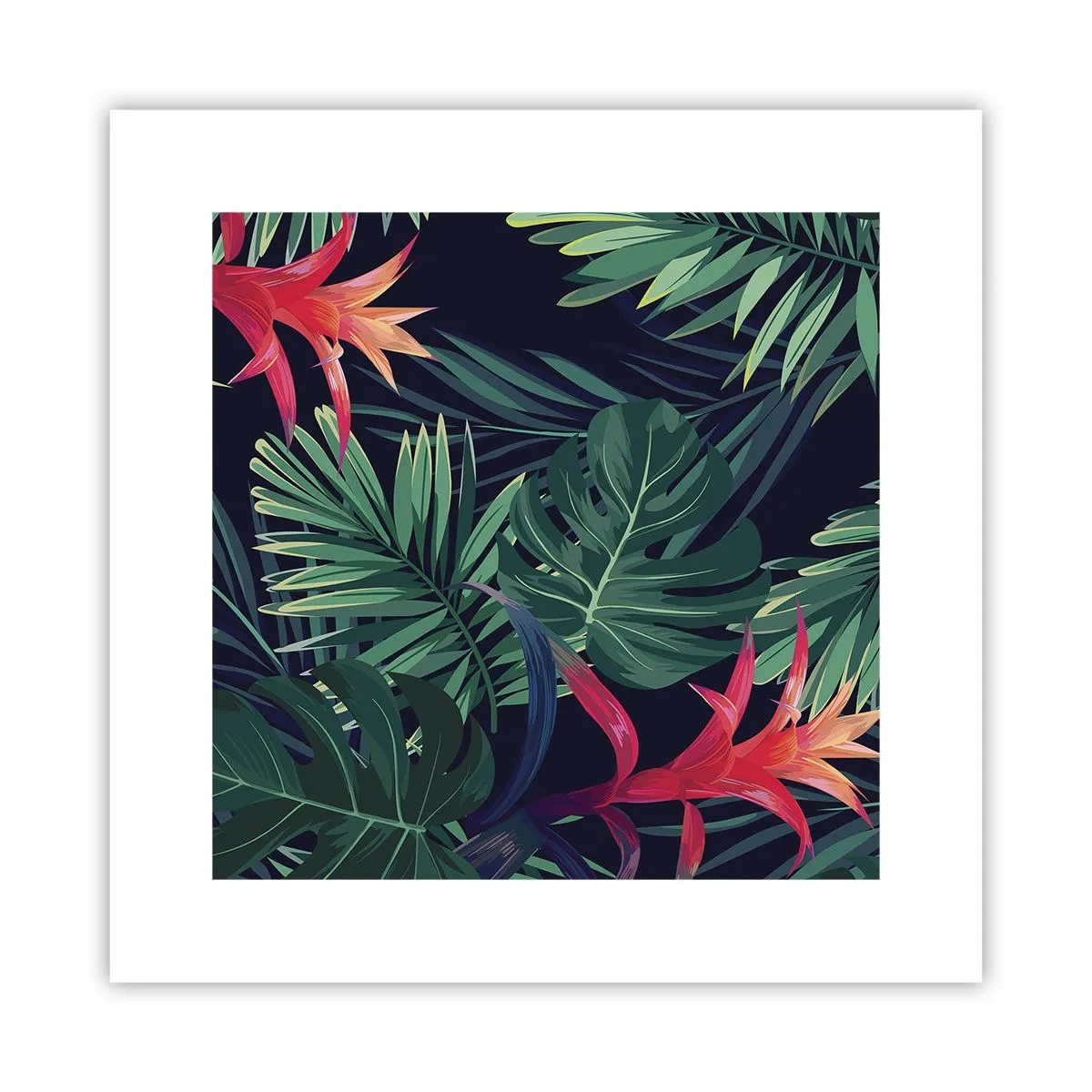 Plakat - Brænd i grønt - 30x30 cm